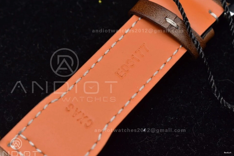 Strap Edition Green on 1:1 ZF Dial Brown V2 Pilot Chronograph A7750 IW377726 Leather Best 0408